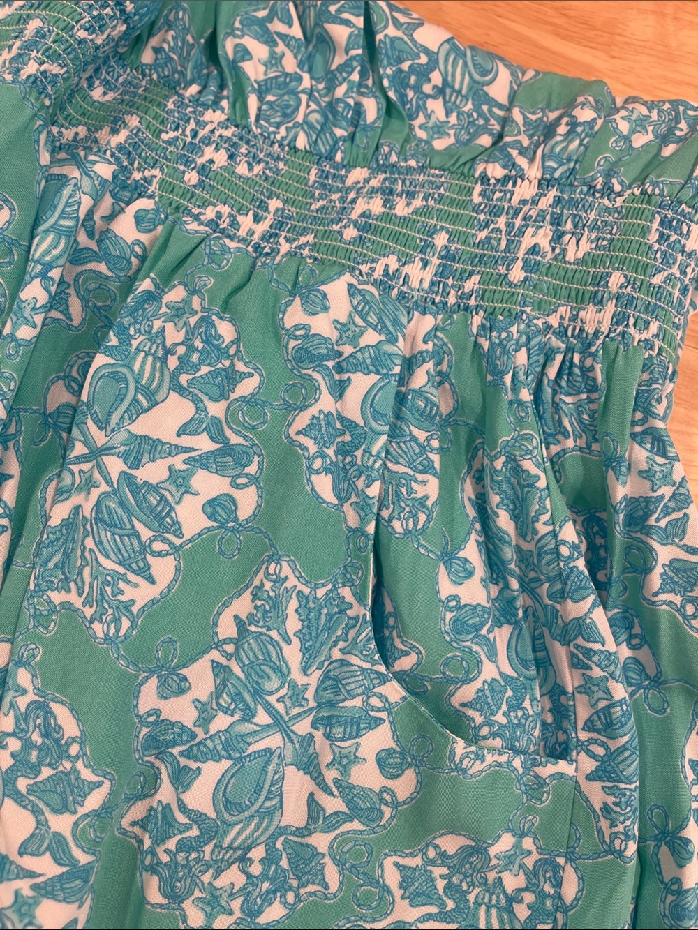 Lilly Pulitzer Jessy Dress Hey Sailor Lagoon Green L NWT - Picture 7 of 7